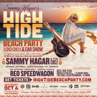  Sammy announces new High Tide Beach Party & Car Show in Huntington Beach on Saturday, October 6th